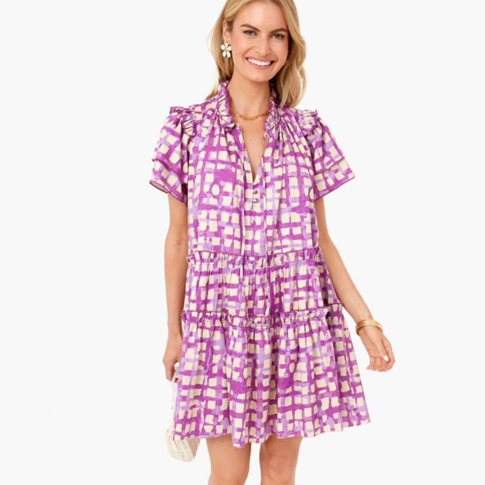 Hunter Bell lavender Cobblestone Merritt Dress